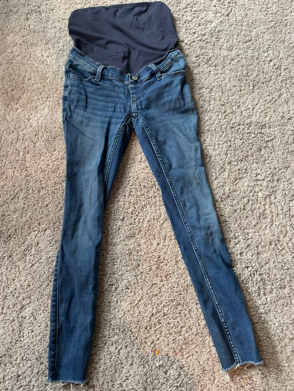 Abercrombie & Fitch Maternity Dark Blue Skinny Jeans